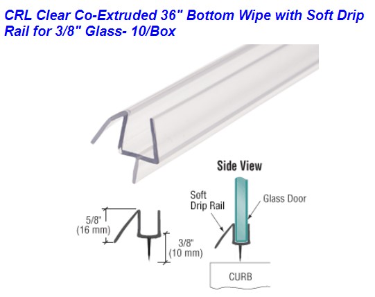 P938WS36 36 Inch Bottom Wipe with Soft Drip Rail for 10mm Glass.jpg